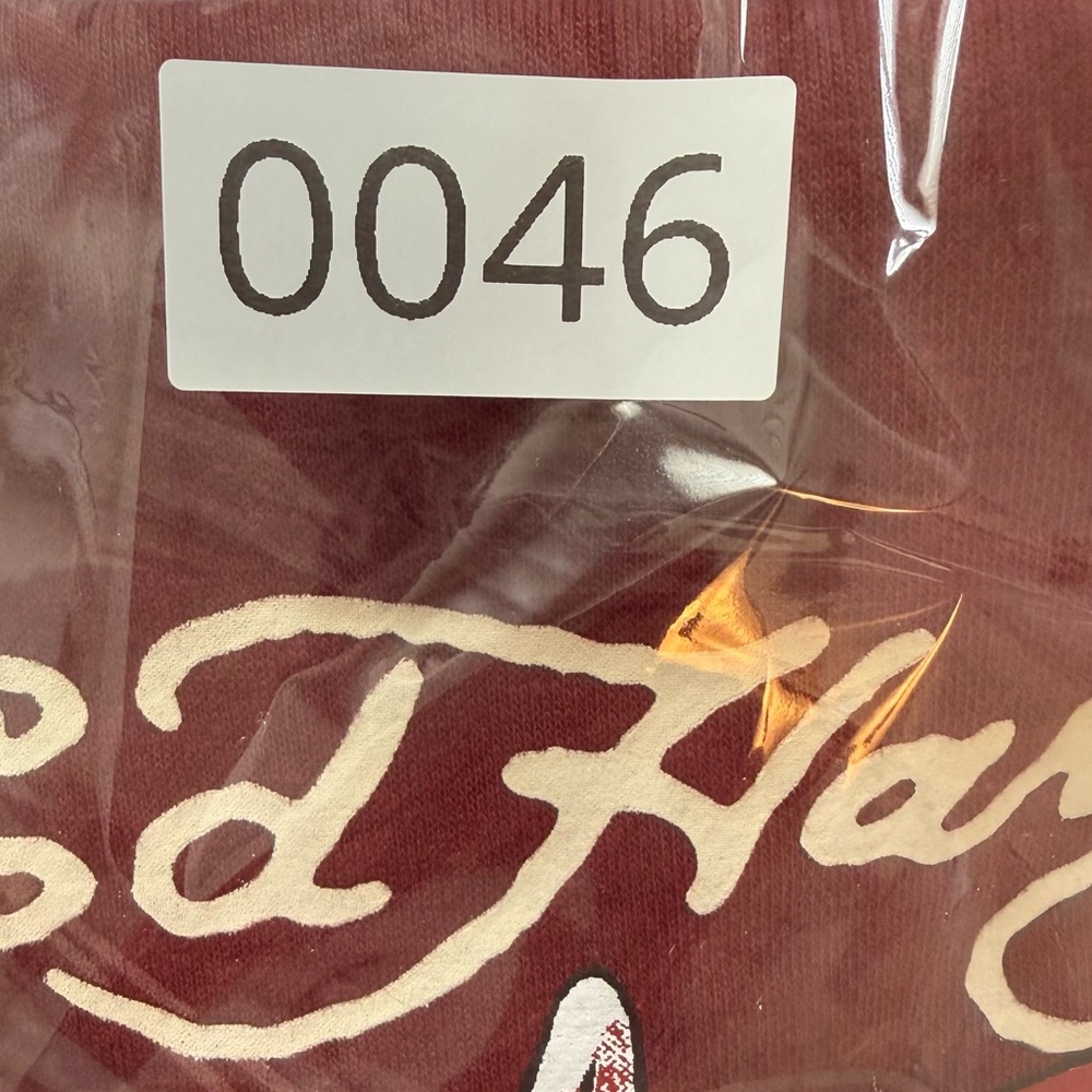 Ed Hardy Women's Cropped Retro Koi Fish hoodie in Burgundy/Maroon/Wine size L - Picture 11 of 11